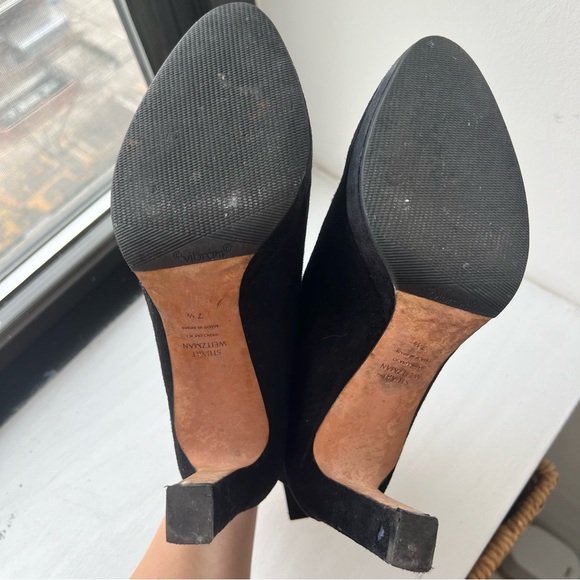 Stuart Weitzman Delphine Suede Booties - Picture 7 of 7